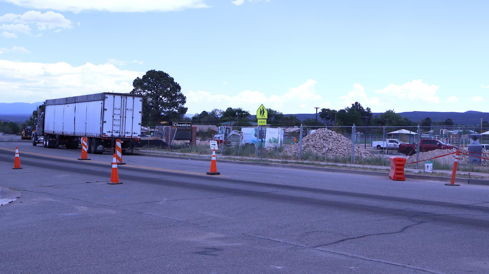 Last Minute Work Done Over Weekend At Chamisa Elementary Ahead Of First Day Of School