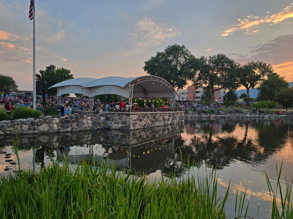 Scenes At Ashley Pond Park As Evening Begins To Fall