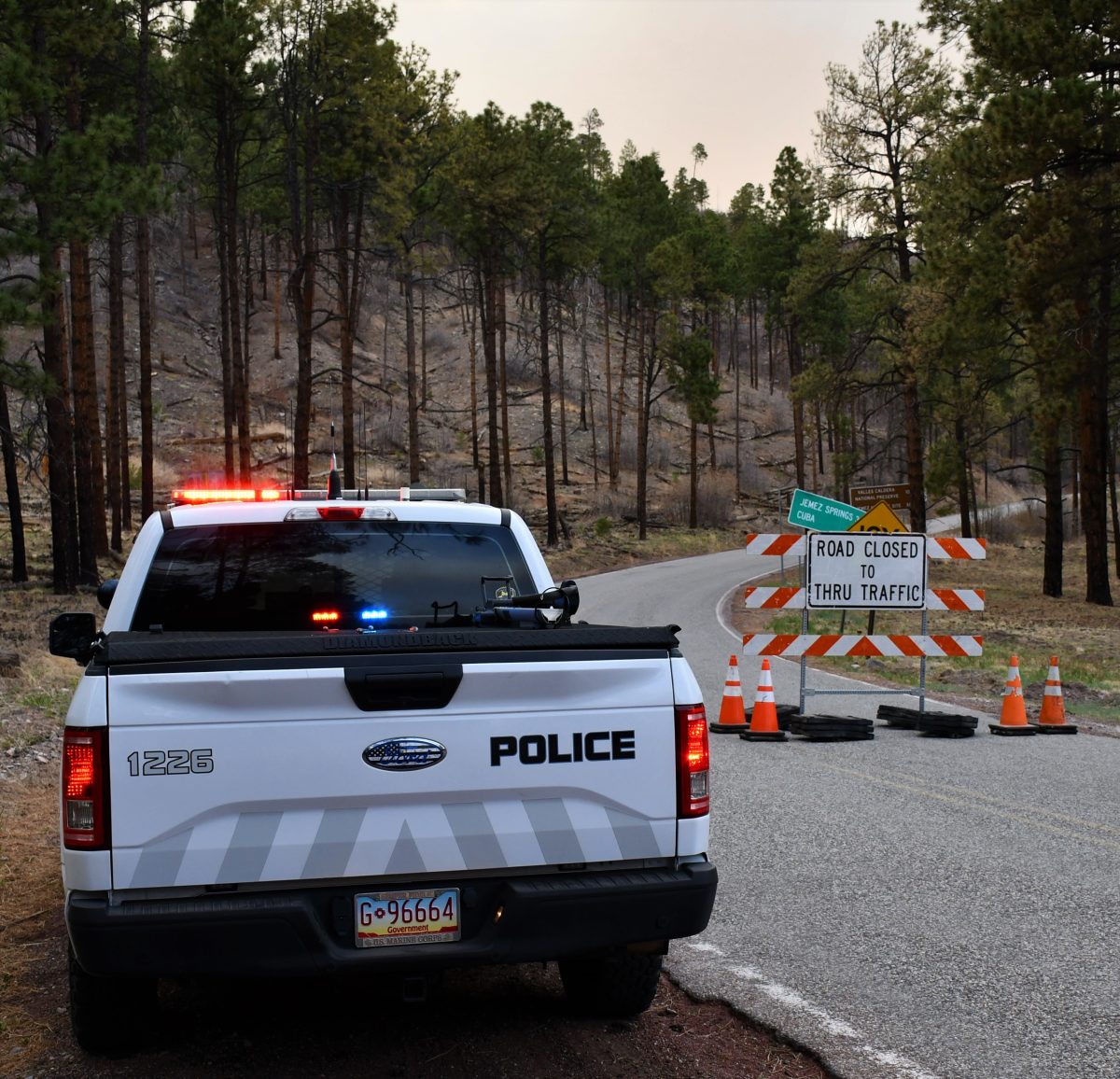 New Mexico State Police Close N.M. 4 At East Jemez Road; Authorize LAPD To Close Back Gate Due