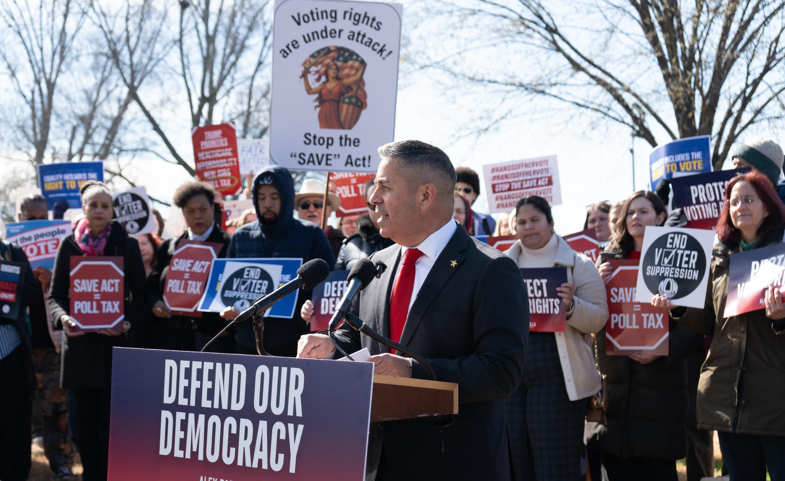 Senator Luján Fights For Voting Rights At U.S. Capitol
