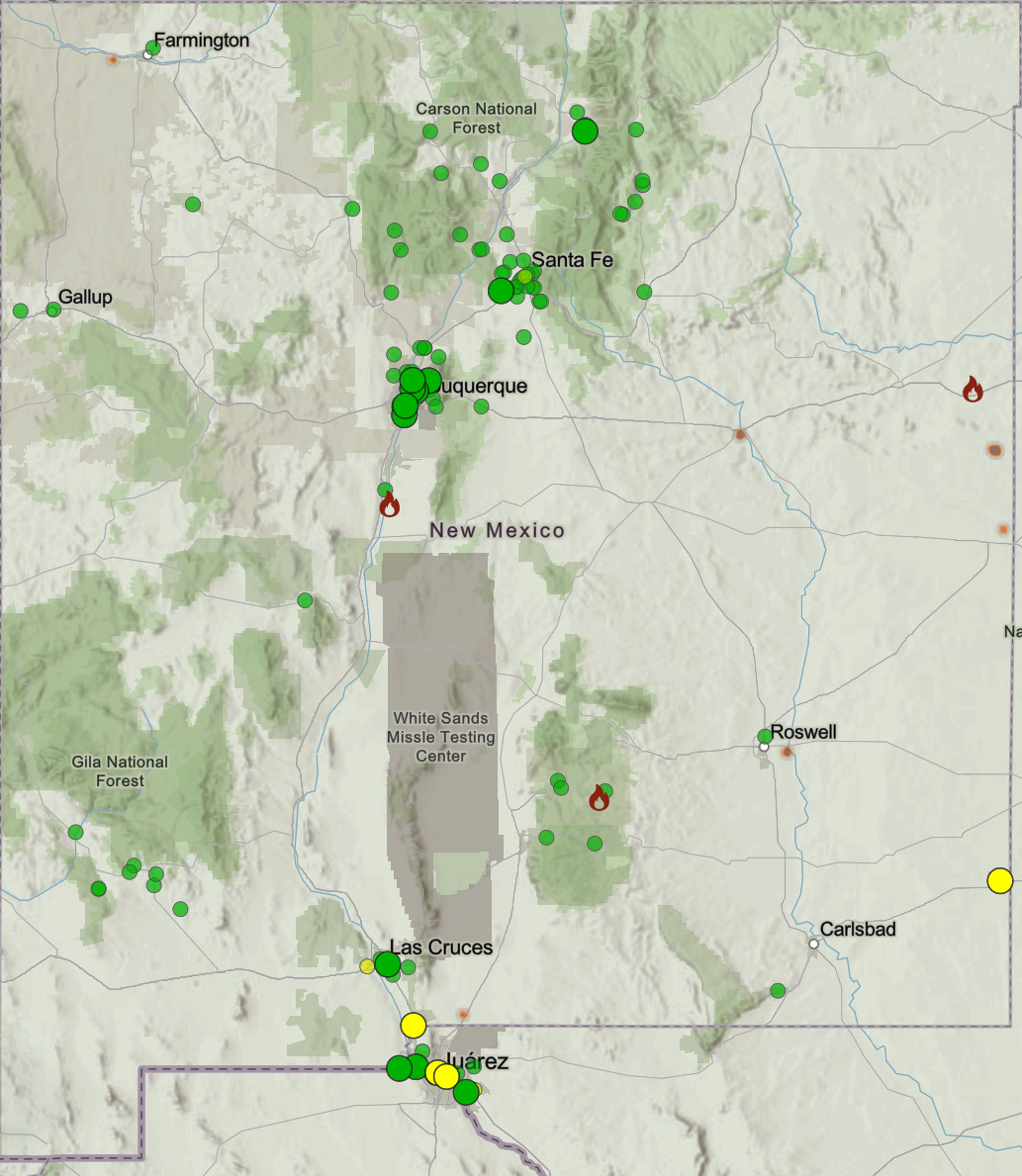 New Mexico Forestry Division Wildfire Notification: Perch Fire Burning In Guadalupe County