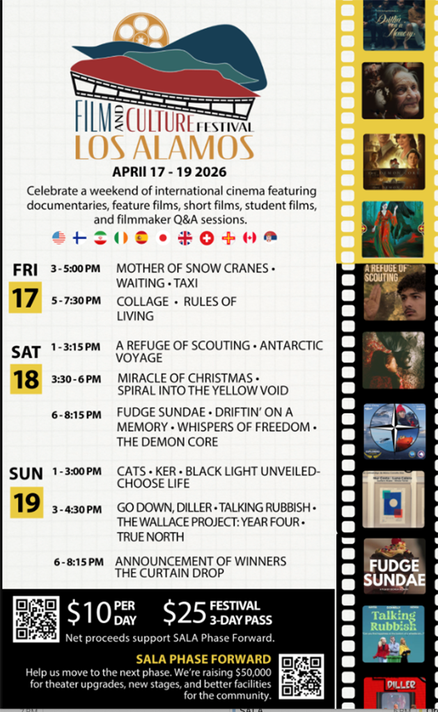 2026 Los Alamos Film & Culture Festival April 17-19